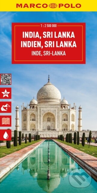 Levně Indie, Srí Lanka 1:2 500 000 / cestovní mapa MARCO POLO - kniha z kategorie Zdravie a životný štýl