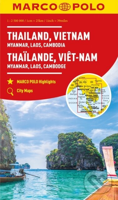 Levně Thajsko, Vietnam 1:2 500 000 / kontinentální mapa MARCO POLO - kniha z kategorie Mapy