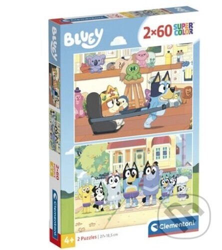 Puzzle: Puzzle Bluey 2x60 dílků (Clementoni). Clementoni, 2026