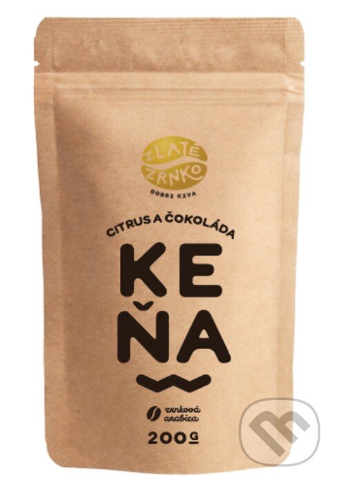 Kávy a čaje: Keňa “Citrus a čokoláda” (Zlaté Zrnko). Zlaté Zrnko