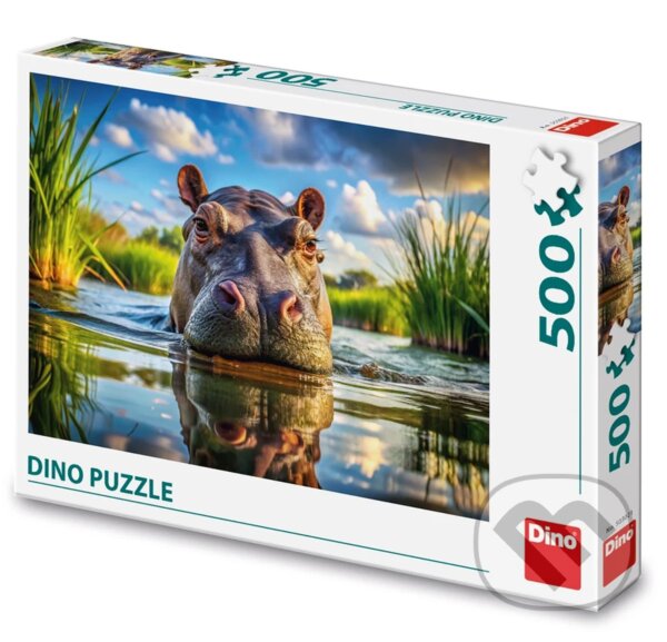 Levně Puzzle 500: Roztomilý hroch - puzzle z kategorie Ostatné