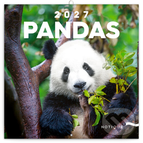 Levně NOTIQUE Nástenný poznámkový kalendár Pandas (Pandy) 2027
