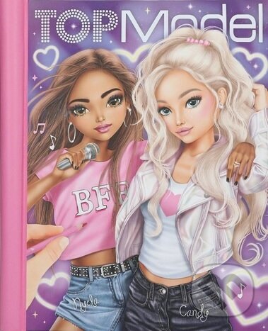 Levně Kreatívna omaľovánka s LED svetlami a hudbou - Top model My BFF - kniha z kategorie Omaľovávanky