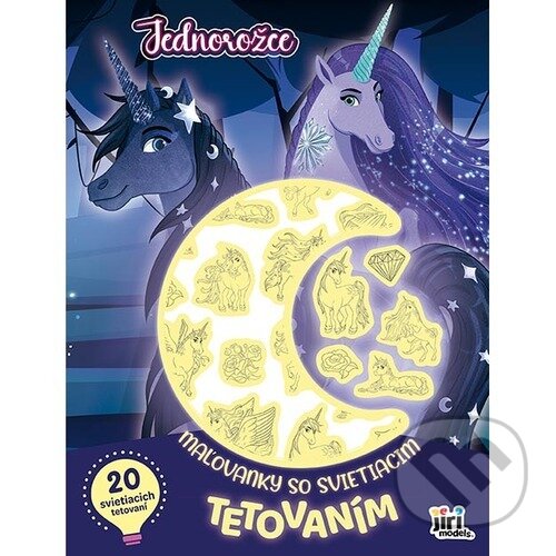 Levně Maľovanky so svietiacim tetovaním: Jednorožce