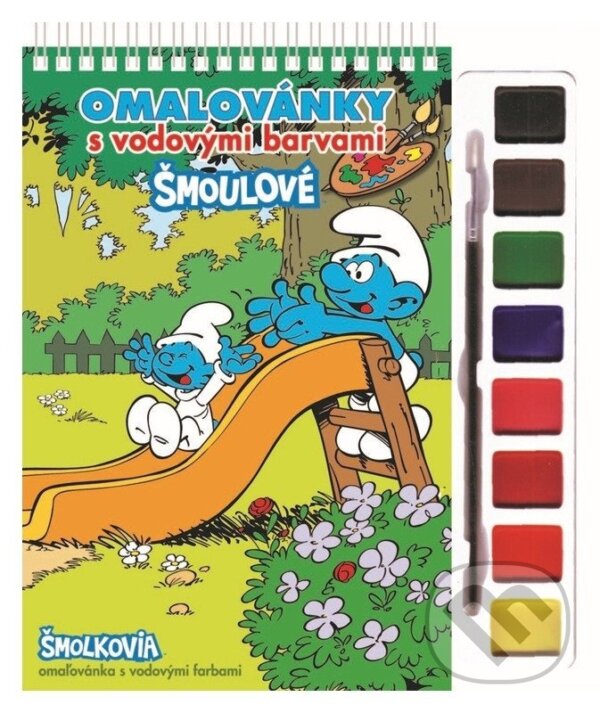 Levně Šmoulové 2 - Omalovánky s vodovými barvami a štětcem - kniha z kategorie Omaľovávanky