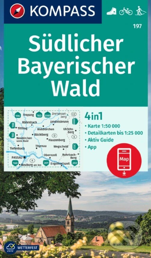 Levně Südlicher Bayerischer Wald 1: 50 000