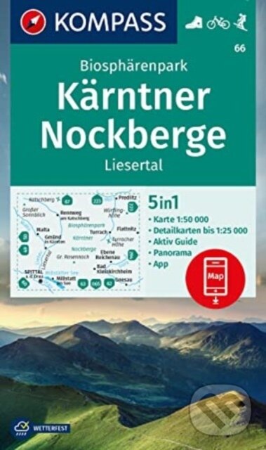 Levně Biosphärenpark Kärntner Nockberge, Liesertal 1: 50 000