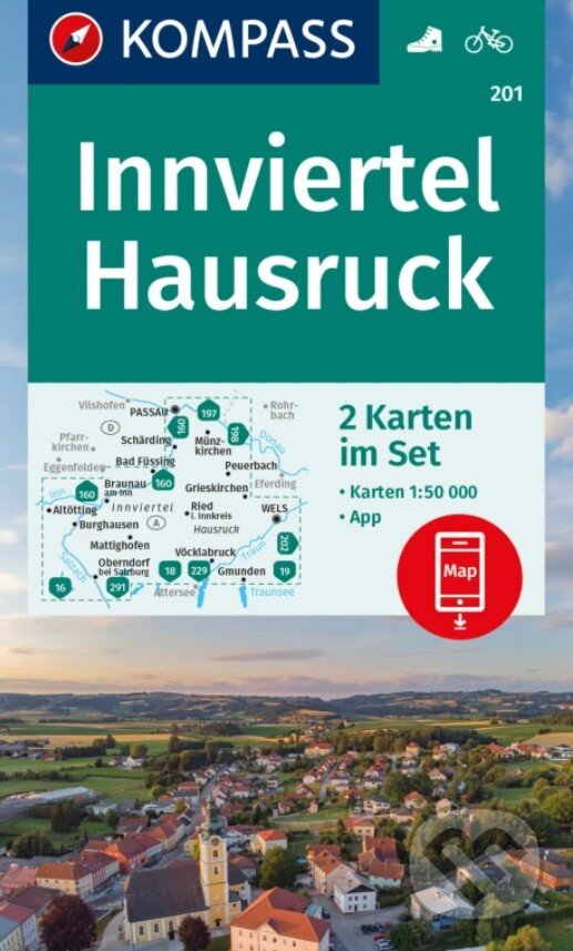 Levně Innviertel, Hausruck 1: 50 000