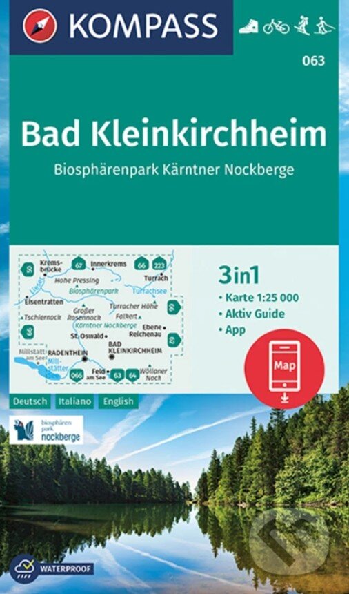 Levně Bad Kleinkirchheim, Biosphärenpark Nockberge 1: 25 000