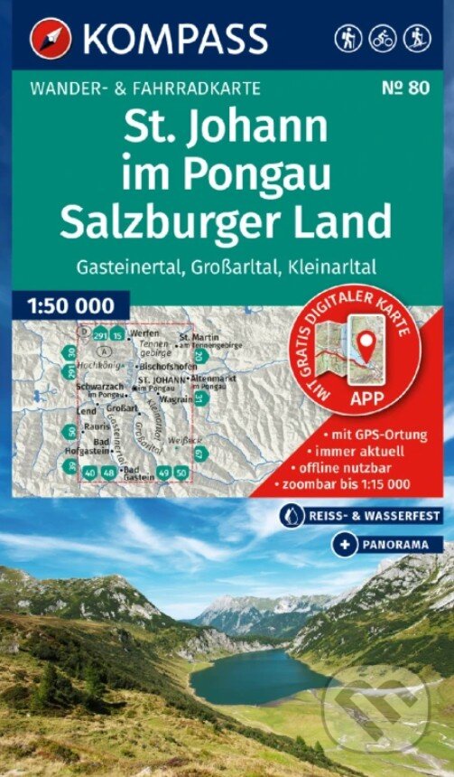 Levně St. Johann im Pongau, Salzburger Land 1: 50 000