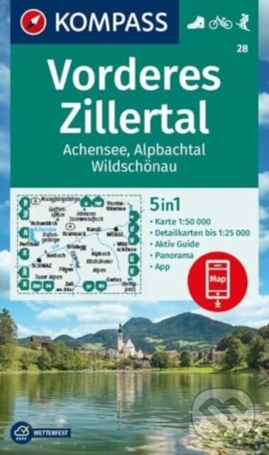 Levně Vorderes Zillertal 1: 50 000