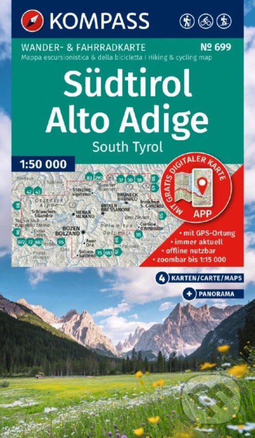 Levně Südtirol, Alto Adige 1: 50 000