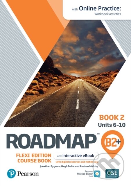 Kniha: Roadmap B2+ Flexi Course Book 2 with eBook and Online Practice (Andrew Walkley a Hugh Dellar). Pearson, 2021