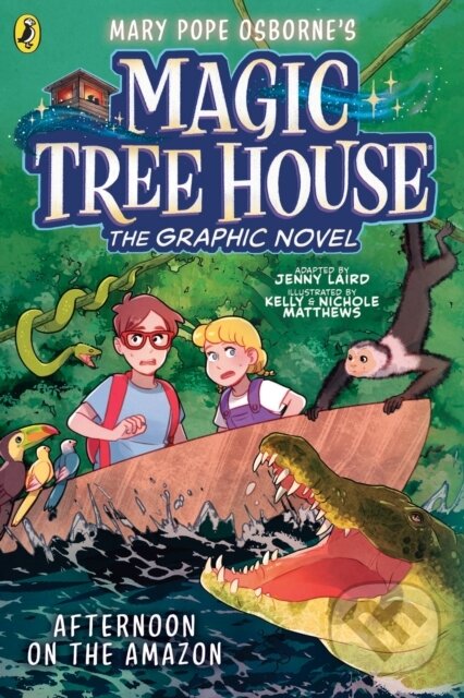 Kniha: Afternoon on the Amazon: A Graphic Novel (Mary Pope Osborne a Jenny Laird). Puffin Books, 2026