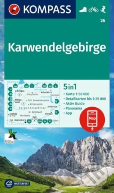 Levně 26 Karwendelgebirge 1: 50 000