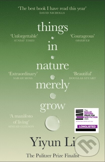 Kniha: Things in Nature Merely Grow (Yiyun Li). Fourth Estate, 2026