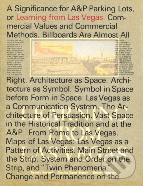 Levně Learning From Las Vegas - Denise Scott Brown, Steven Izenour, Robert Venturi - kniha z kategorie Umenie, dizajn a architektúra