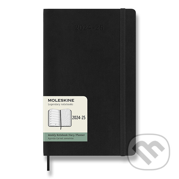 Moleskine – 18-mesačný týždenný plánovací diár 2026/2027 (čierny)