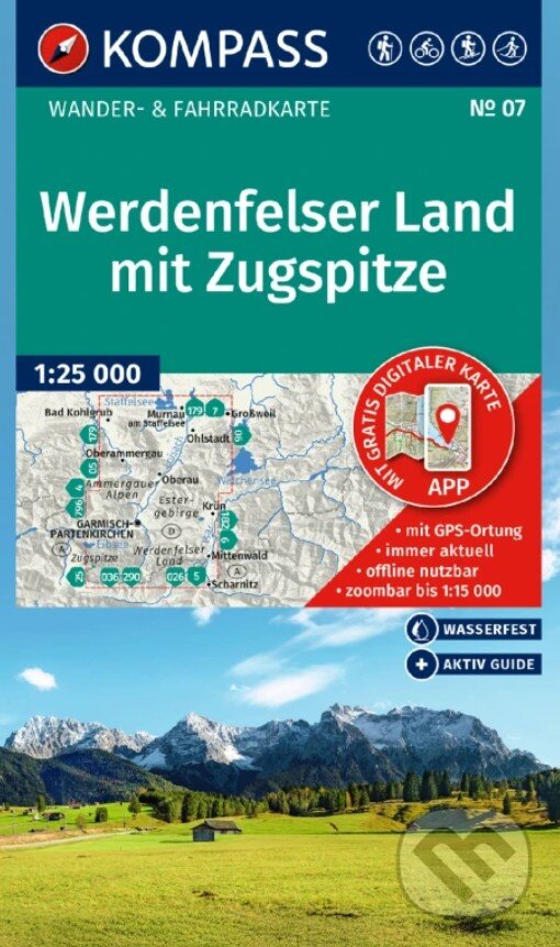 07 Werdenfelser Land mit Zugspitze 1: 25 000