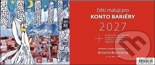 Stolní kalendář 2027 Helma Děti malují pro Konto Bariéry