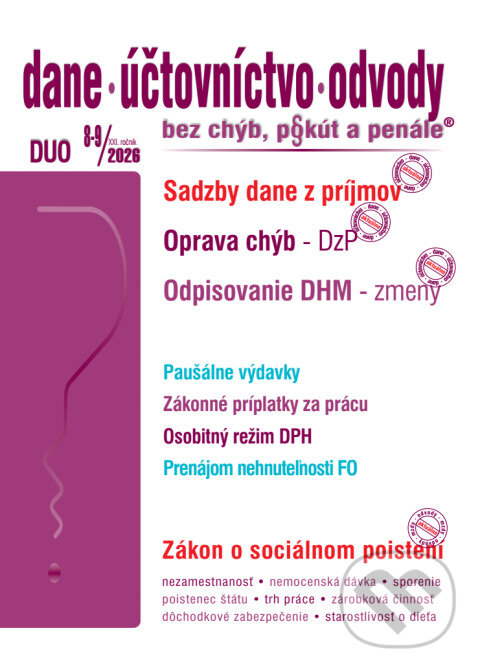 DUO č. 8-9 / 2029 - Oprava chýb – priznanie k dani z príjmov PO