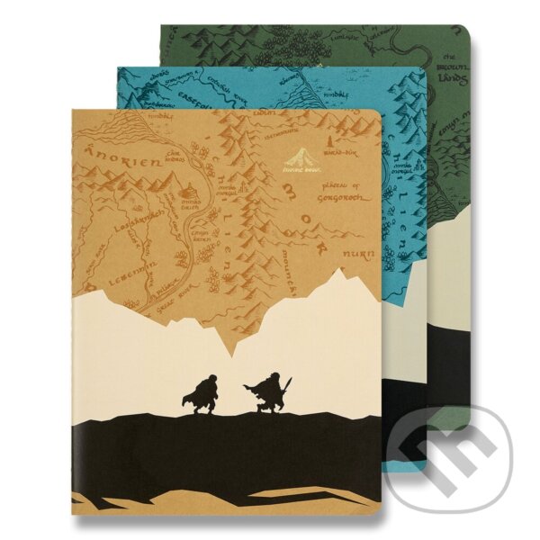 Moleskine - zošity Lord of the Rings (set 3 ks, linajkovaný)