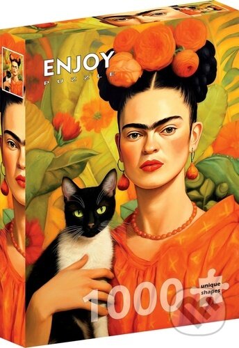 Enjoy puzzle Frida Kahlo s kočkou 1000 dílků