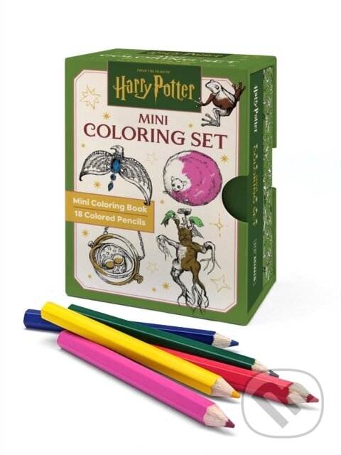 Harry Potter Mini Coloring Set (Includes Mini Coloring Book and 18 Colored Pencils)