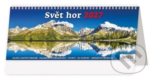 Stolní kalendář 2027 Helma Plánovací Svět hor
