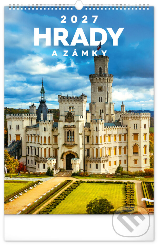 Notique nástěnný kalendář Hrady a zámky 2027 33 × 46 cm