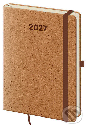 Denní diář 2027 A5 Cork s poutkem,Denní diář 2027 A5 Cork s poutkem