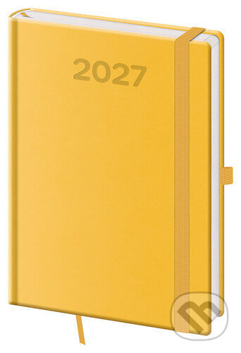 Denní diář 2027 Helma A5 Print Pop žlutý