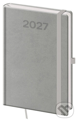 Týdenní diář 2027 Helma A5 Print Pop šedý
