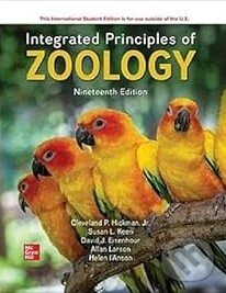 Kniha: Integrated Principles of Zoology (Cleveland P. Hickman, Susan L. Keen, David J. Eisenhour a Allan Larson). McGraw-Hill, 2023