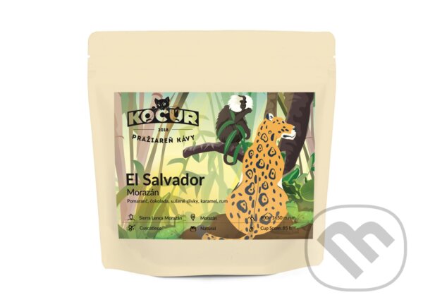 Kávy a čaje: El Salvador Morazán 250g (Kocúr). Kocúr, 2026