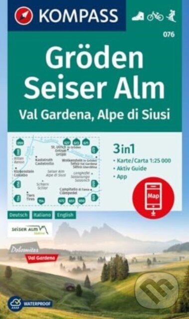076 Gröden, Seiser Alm 1: 25 000