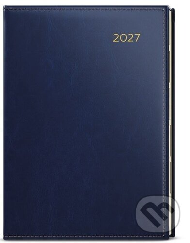 Týdenní diář 2027 Oskar Premier A5 modrá (Baloušek). Baloušek, 2026