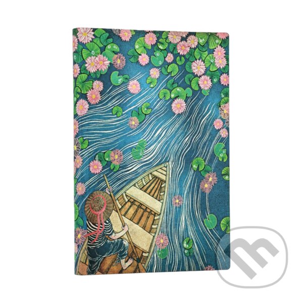 Paperblanks - zápisník Lotus River (mini, čistý, mäkká väzba, elastické zatváranie)