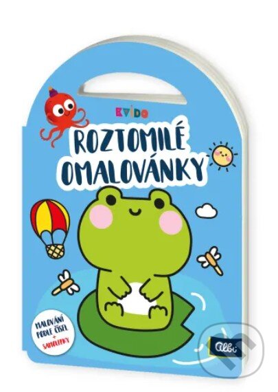 Kniha: Kvído - Roztomilé omalovánky žabička (Albi). Albi, 2026
