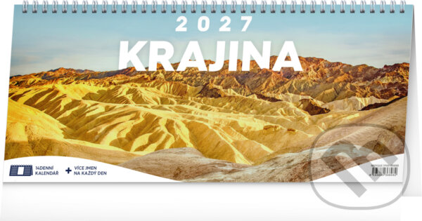 NOTIQUE Stolní kalendář Krajina 2027 (14denní / řádky)