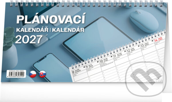 NOTIQUE Stolový kalendár Plánovací 2027 (stĺpcový),NOTIQUE Stolový kalendár Plánovací 2027 (stĺpcový)