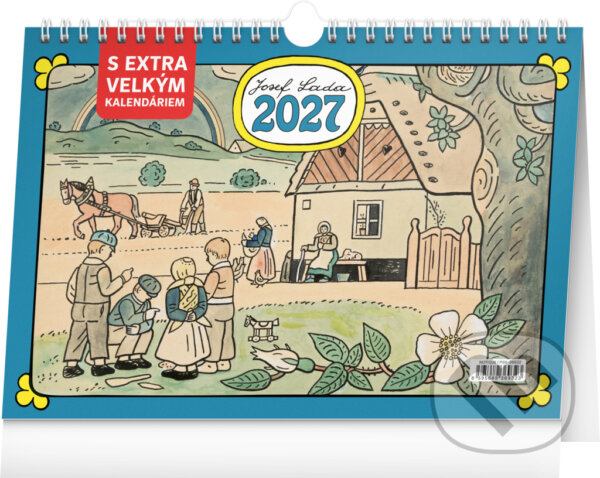 NOTIQUE Stolní kalendář Josef Lada 2027 (s extra velkým kalendáriem),NOTIQUE Stolní kalendář Josef Lada 2027 (s extra velkým kalendáriem)