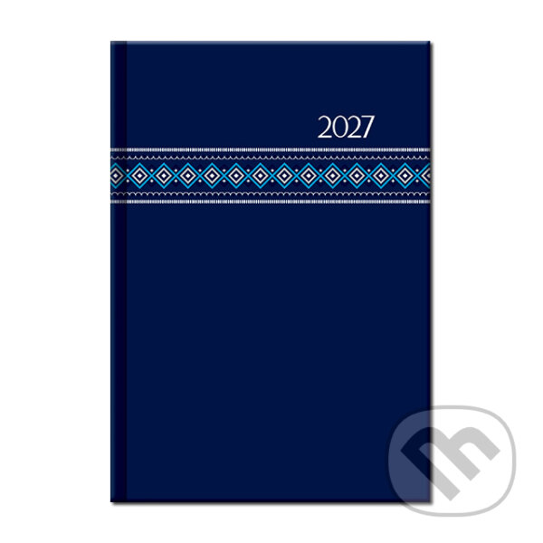 Týždenný diár FOLK 2027 - modrý (Spektrum grafik). Spektrum grafik, 2026
