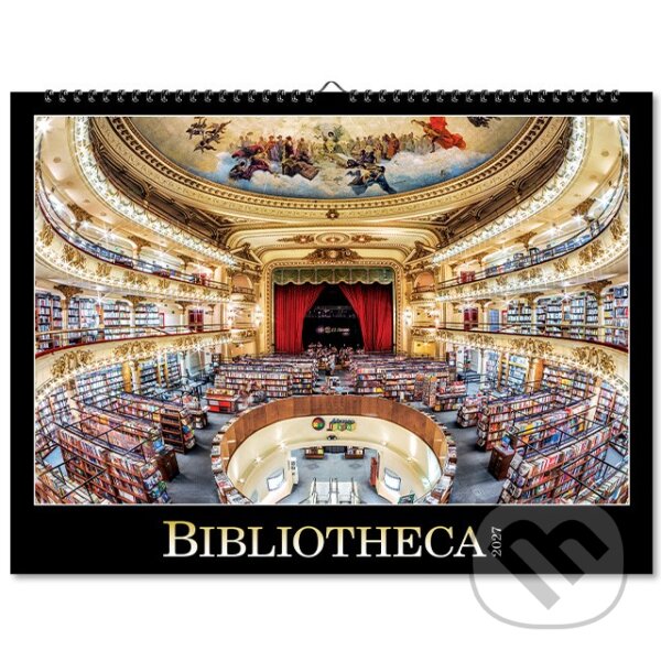 Nástenný kalendár Bibliotheca 2027 (Spektrum grafik). Spektrum grafik, 2026