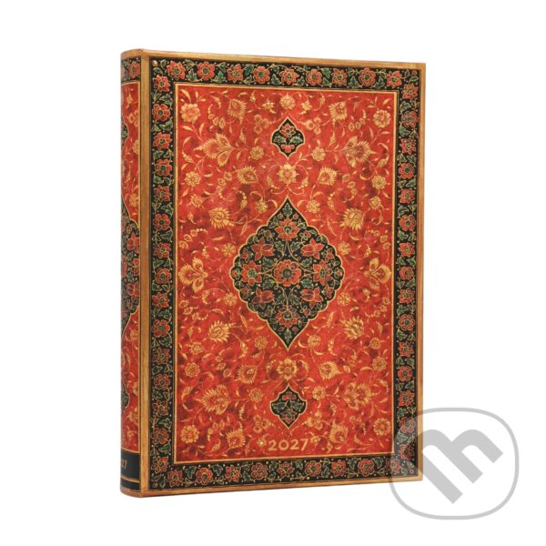 Paperblanks - 12-mesačný denný diár Layla 2027 (midi, elastické zatváranie),Paperblanks - 12-mesačný denný diár Layla 2027 (midi, elastické zatváranie