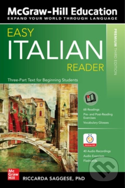 Kniha: Easy Italian Reader, Premium Third Edition (Riccarda Saggese). McGraw-Hill, 2020