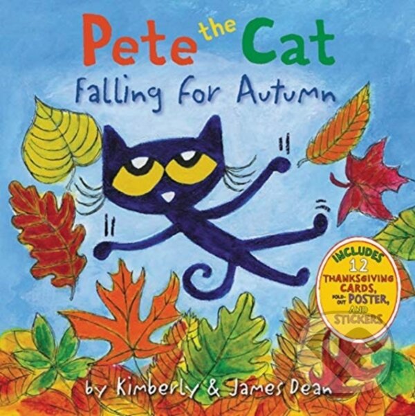 Kniha: Pete the Cat Falling for Autumn (James Dean a Kimberly Dean). HarperCollins, 2020