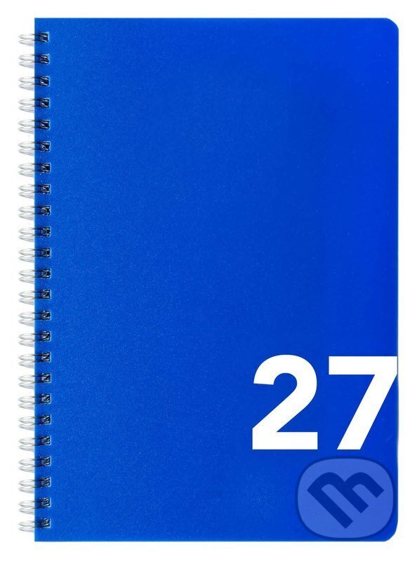 Diář 2027 týdenní sloupcový, modrý (BOBO BLOK). BOBO BLOK, 2026