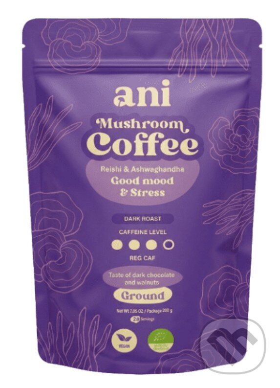 Kávy a čaje: ANi Mushroom Coffee Good mood & Stres (Ani). Ani