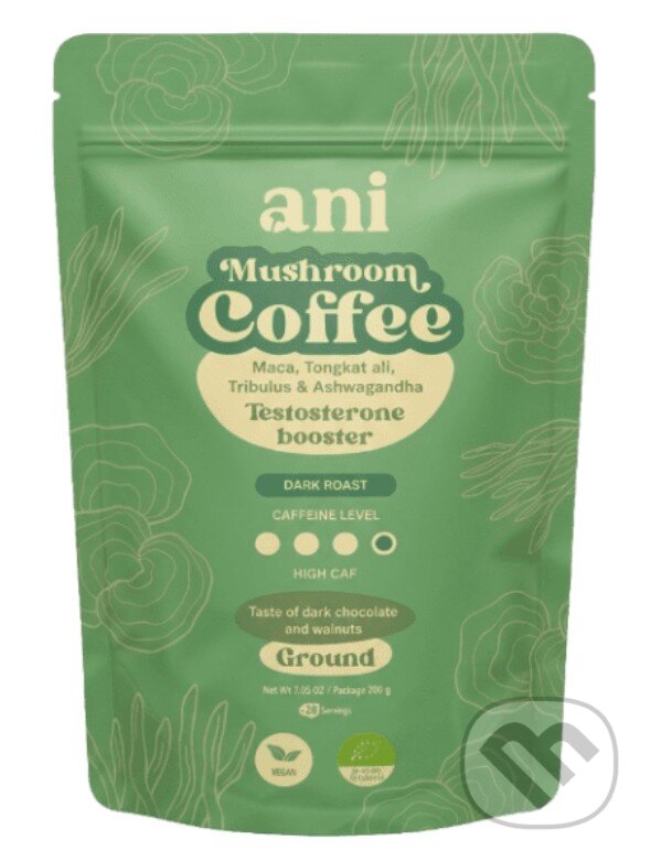 Kávy a čaje: ANi Mushroom Coffee Testosteron booster (Ani). Ani